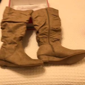 Faux Leather Slough Boot